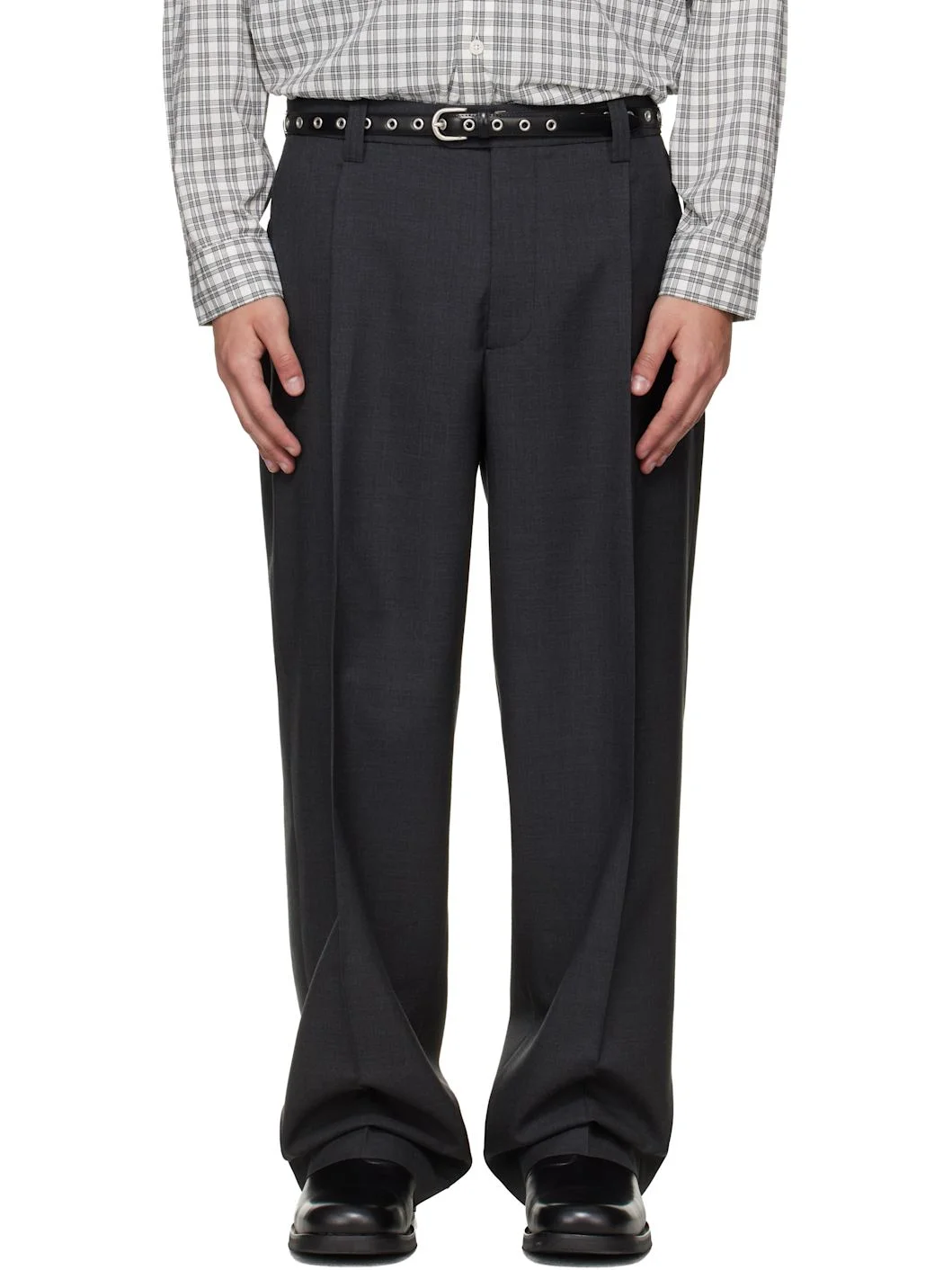 Gray Service Trousers - 1