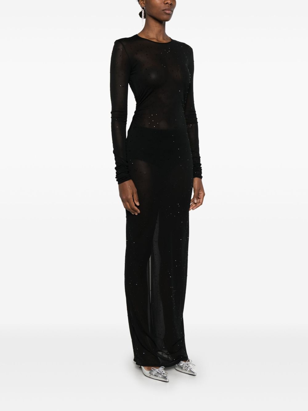 sheer maxi dress - 3
