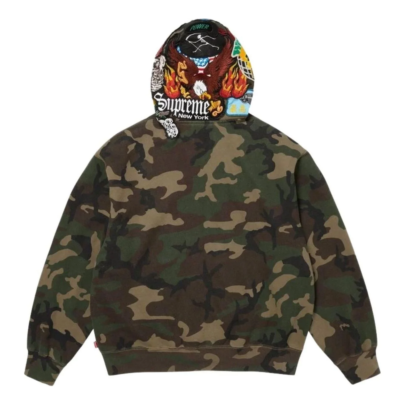 Supreme FW26 Patches Zip Up Hooded Sweatshirt 'Woodland Camo' SUP-FW26-013-WCMO - 1