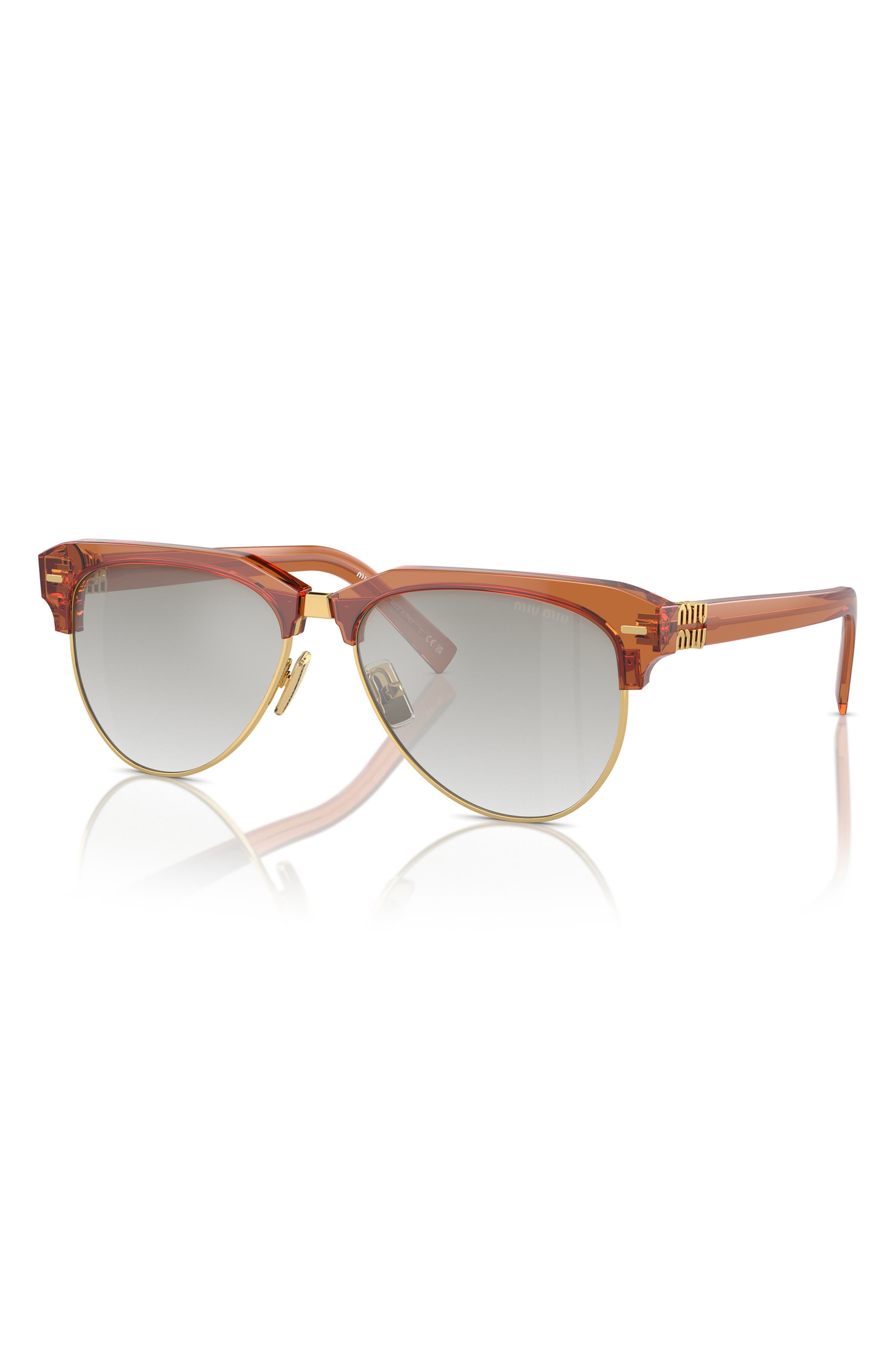 57mm Gradient Pilot Sunglasses - 2