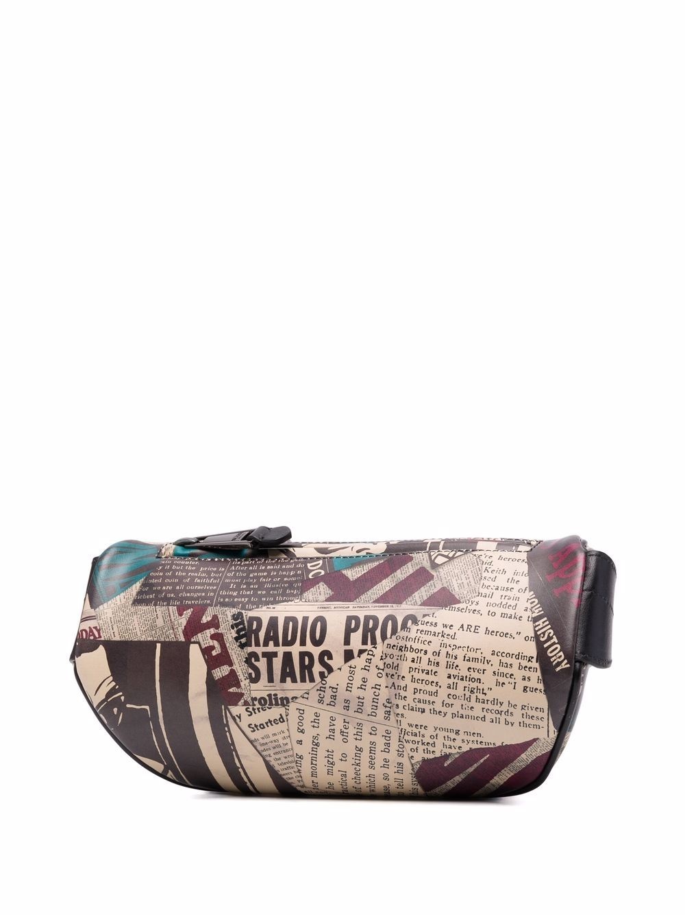 graphic-print leather belt bag - 3