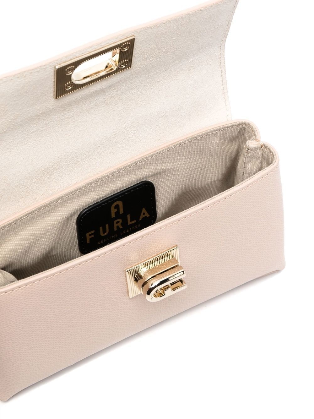 logo-buckle leather tote bag - 5