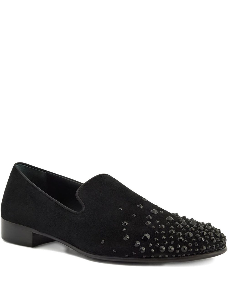 crystal-embellished loafers 1