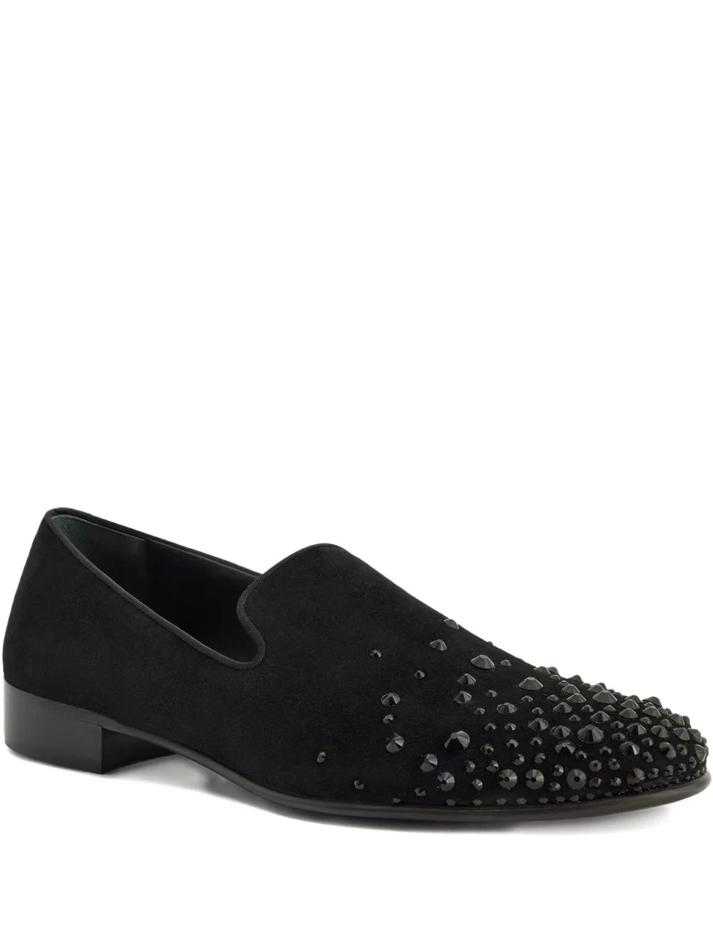 crystal-embellished loafers - 1