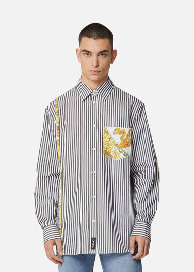 VERSACE Medusa Renaissance Accent Cotton Poplin Shirt outlook