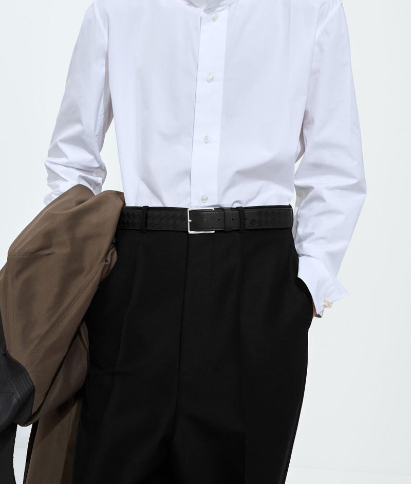 Bottega Veneta Intrecciato Taurillon Belt outlook