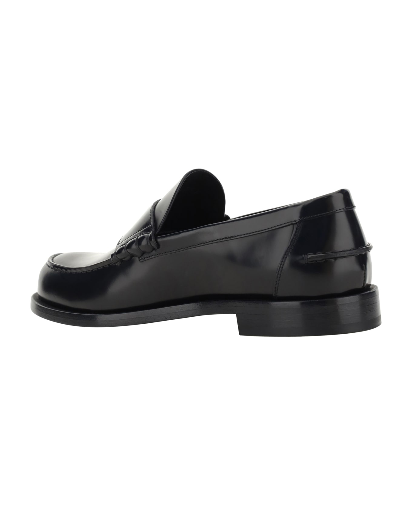 Brushed Leather Loafers - 3