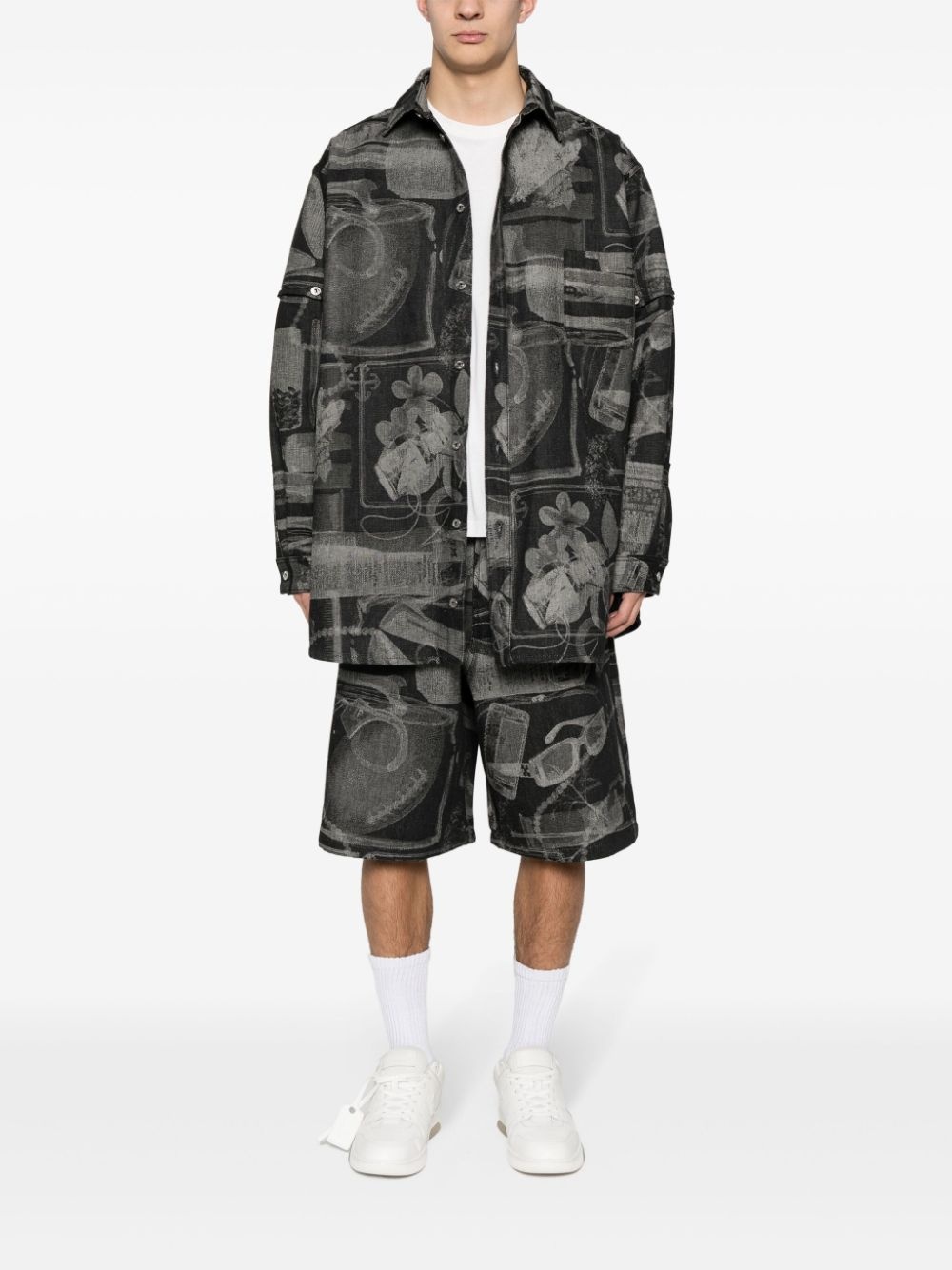 Xray jacquard-print shorts - 2
