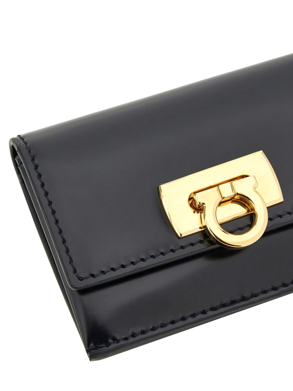 Gancini leather cardholder - 5