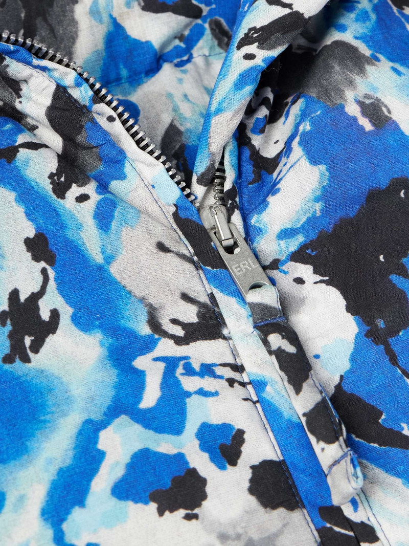 Skull Printed Padded Cotton-Twill Hooded Jacket 5