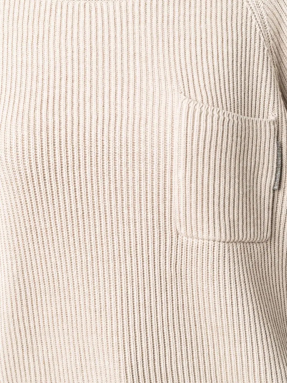 ribbed-knit pocket jumper - 5