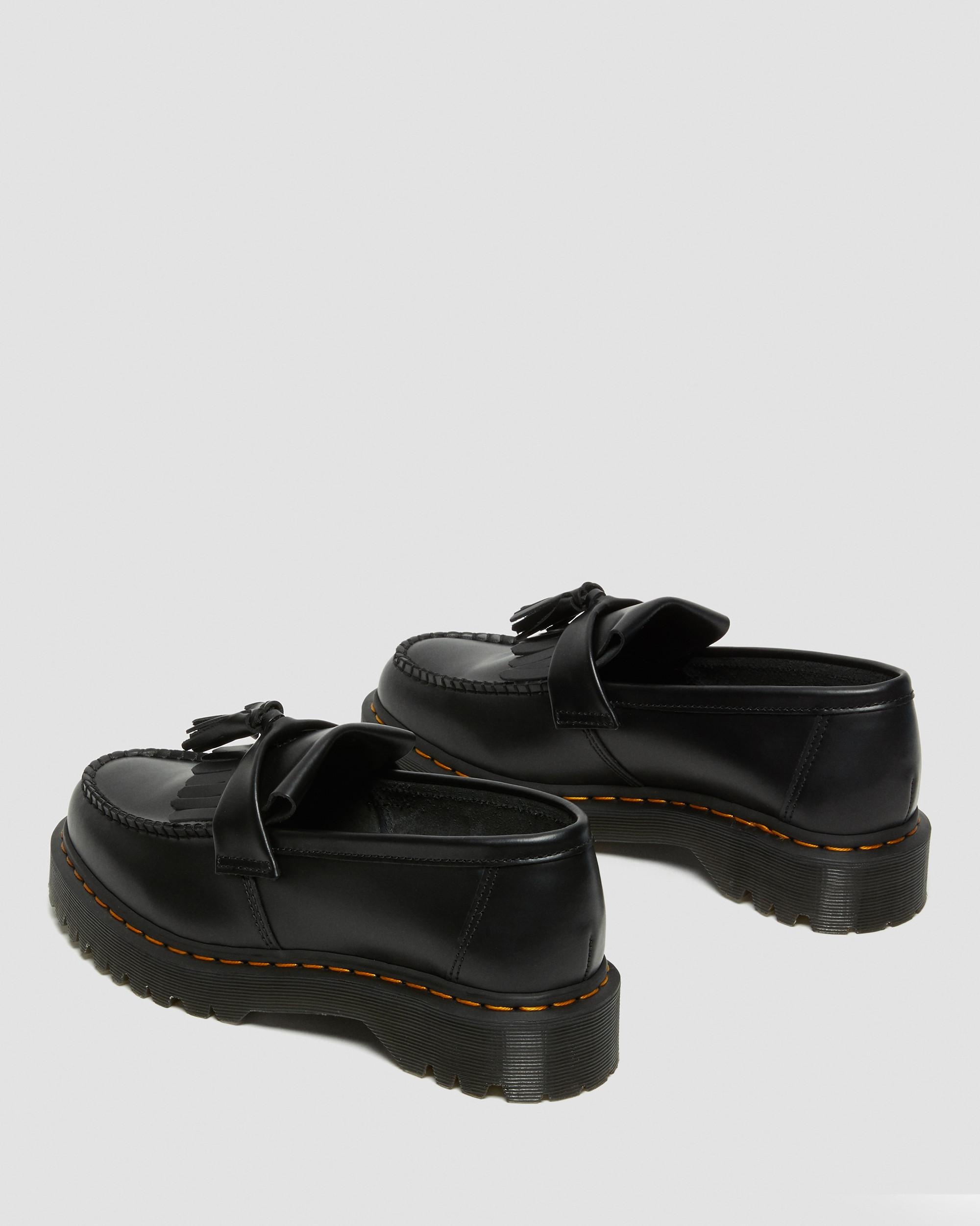 Adrian Bex Smooth Leather Tassel Loafers - 7