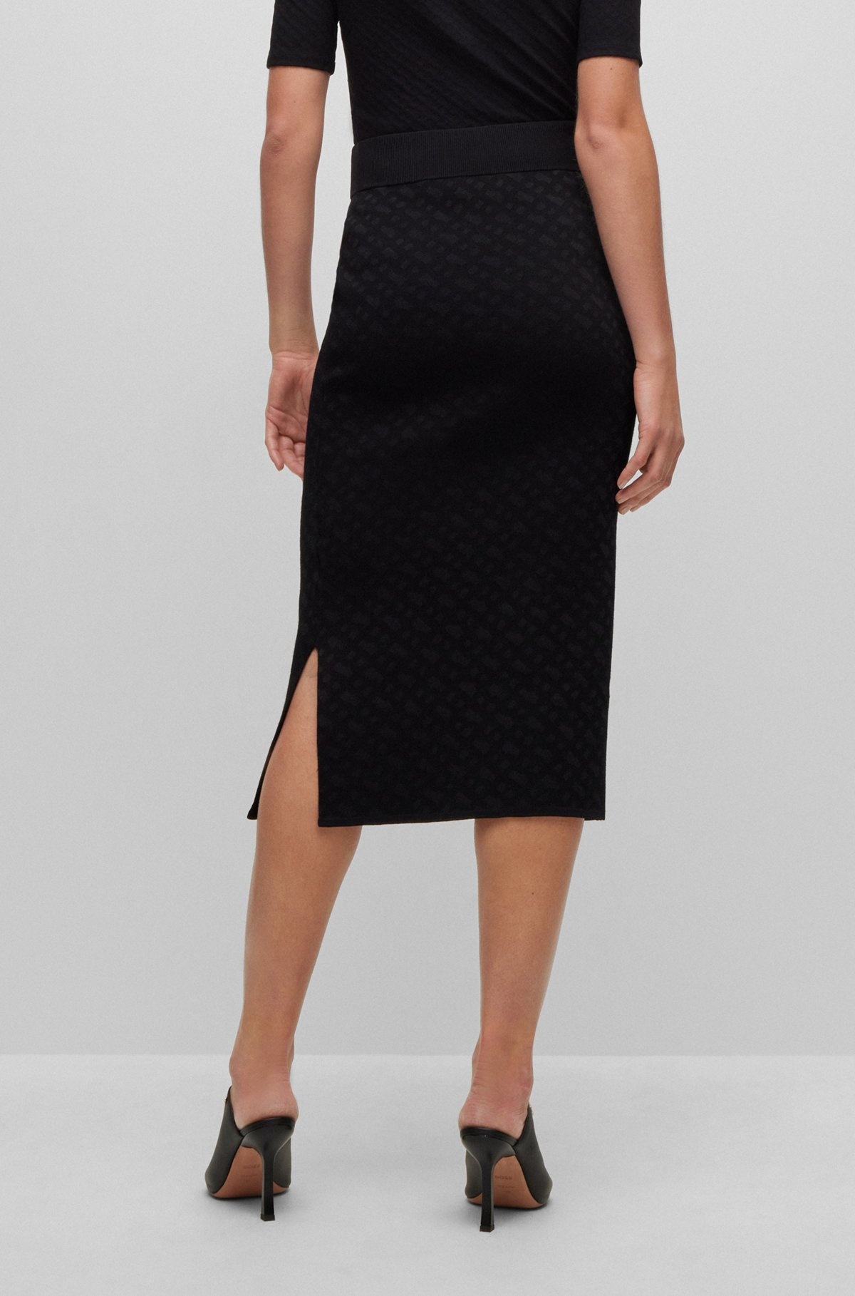 TUBE SKIRT IN KNITTED JACQUARD - 4