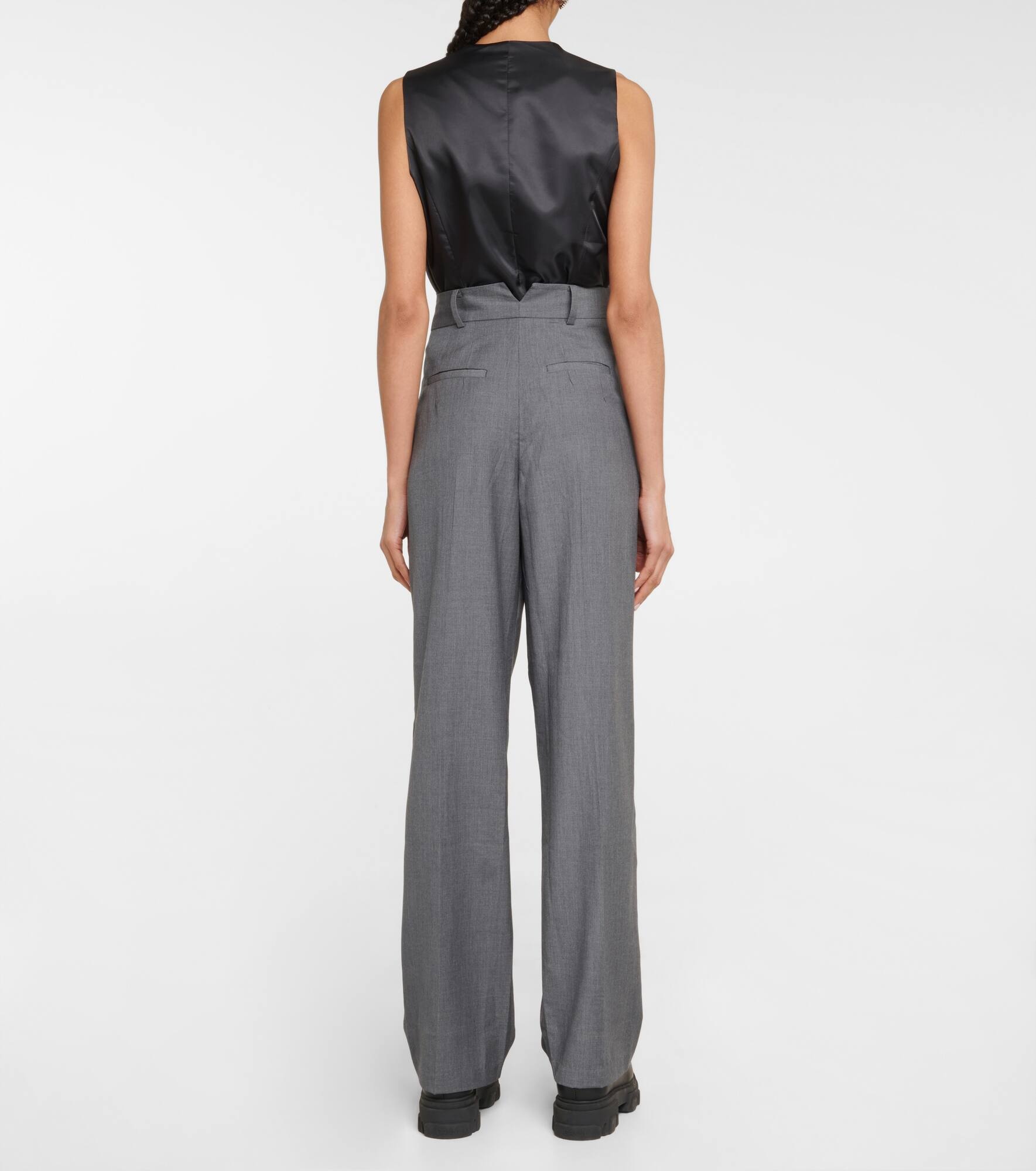 Gelso high-rise wide-leg pants - 3