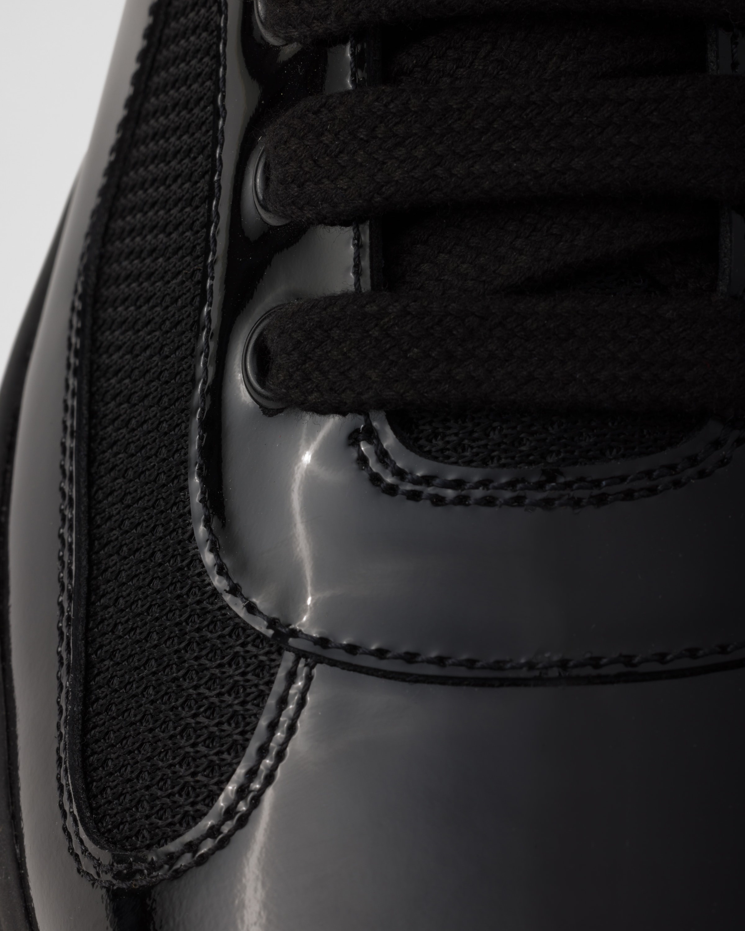 Patent leather and technical fabric Prada America's Cup sneakers - 6