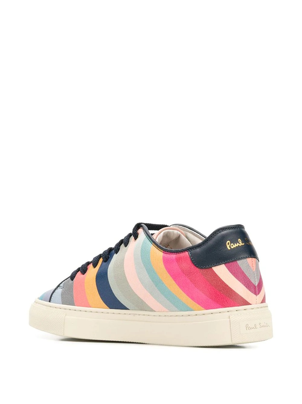 striped lo-top sneakers - 3