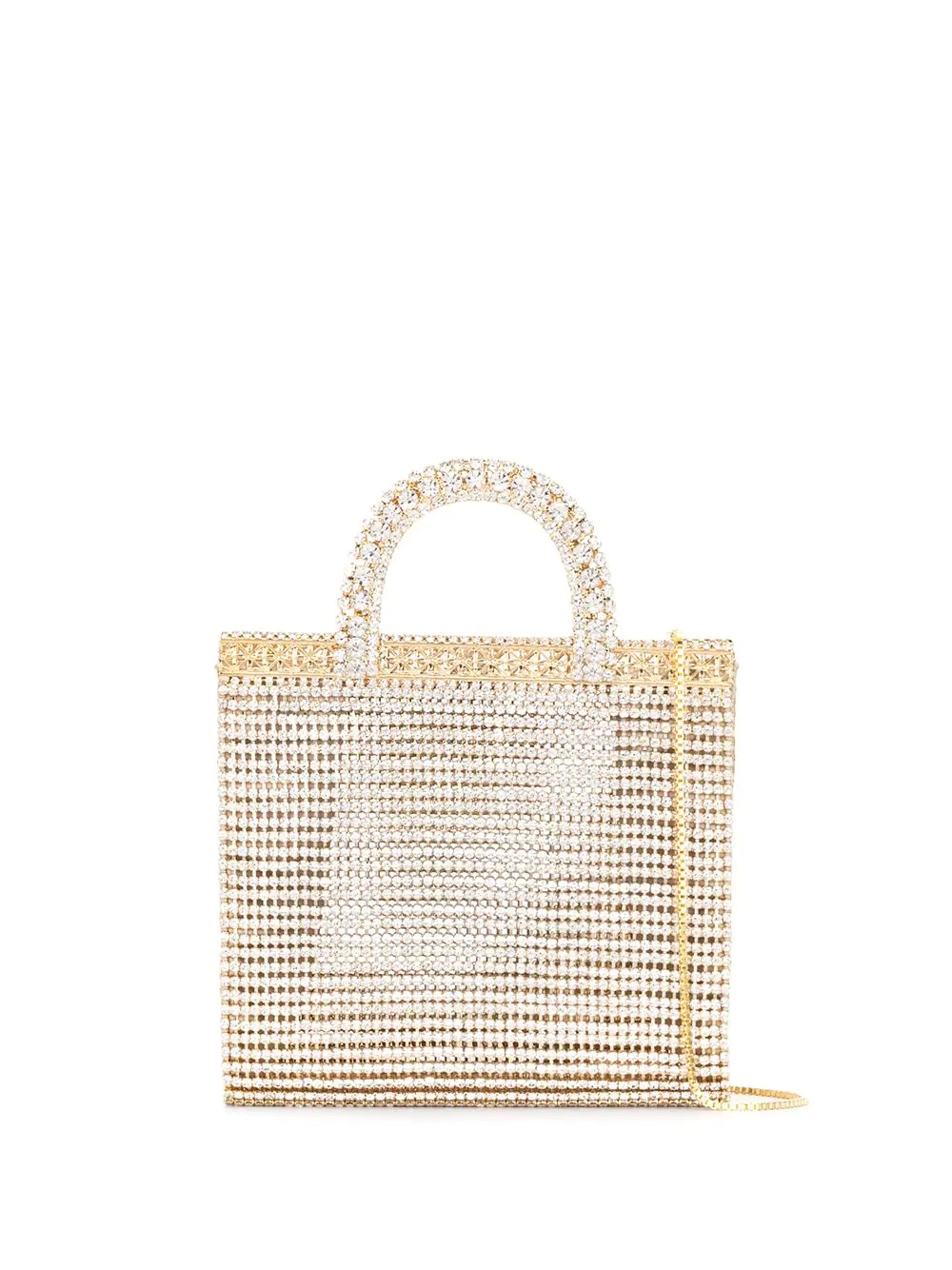 gem-embellished mini bag - 1