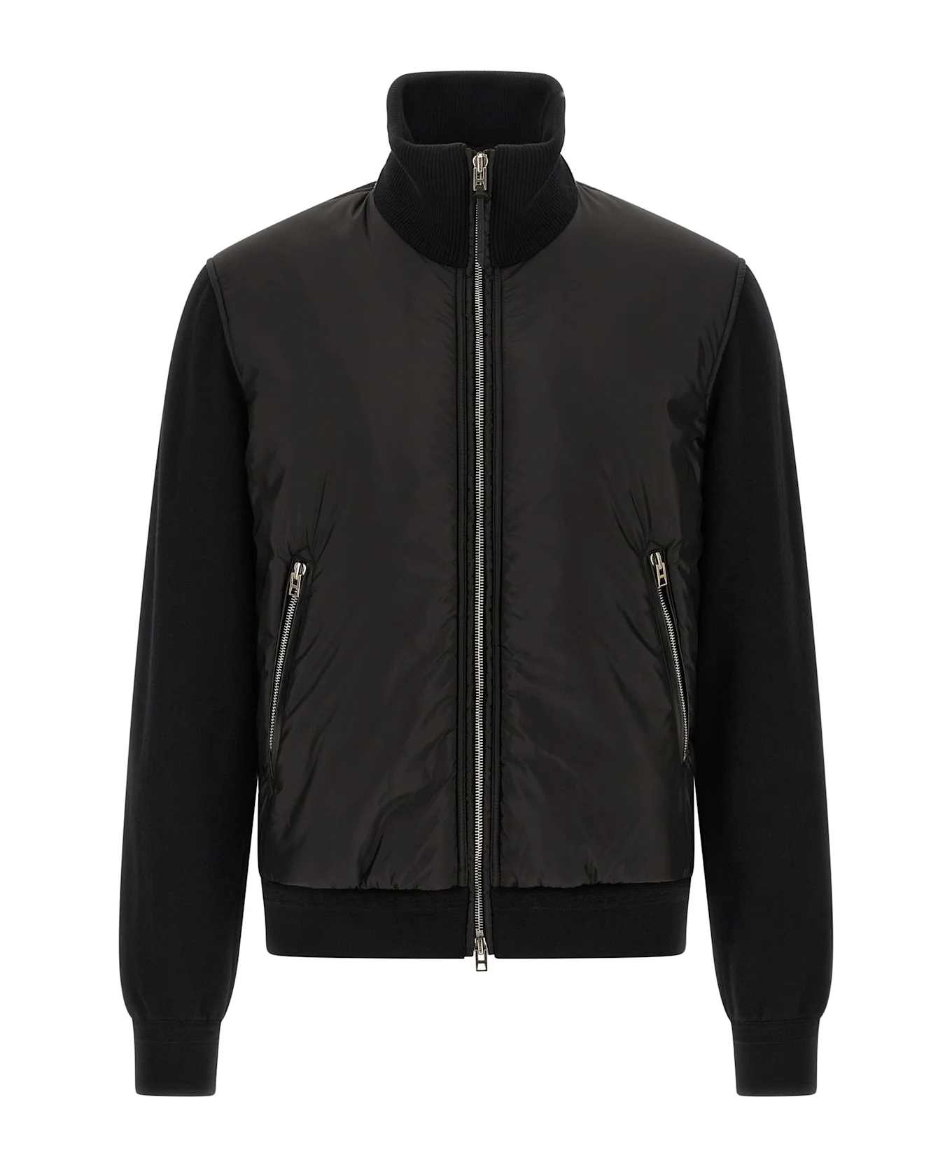 Merino Wool Bomber Jacket - 1