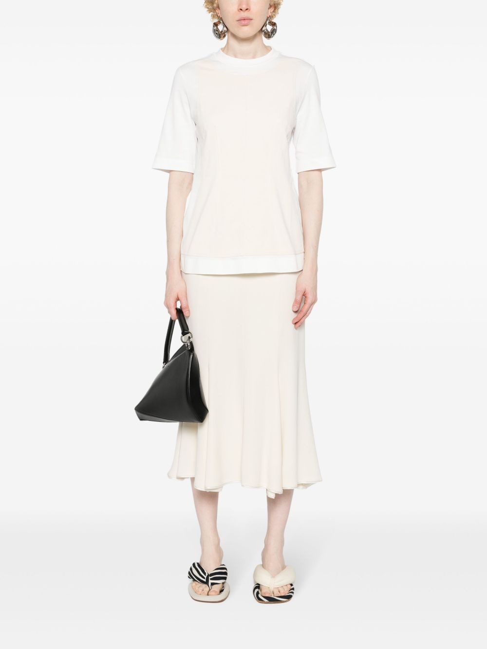 layered-effect T-shirt - 2
