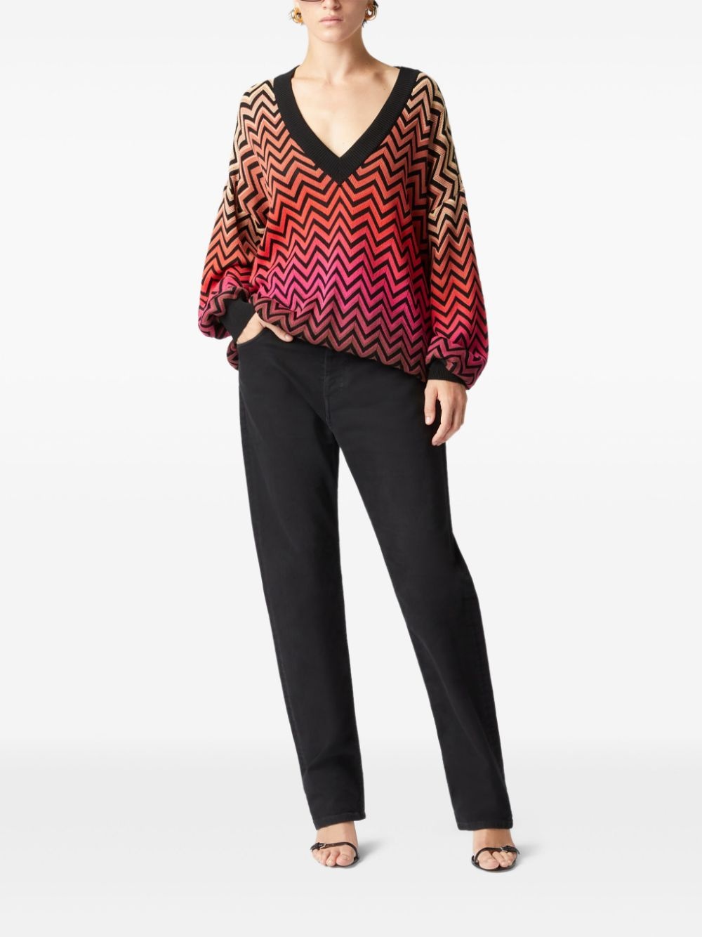 chevron sweater - 2