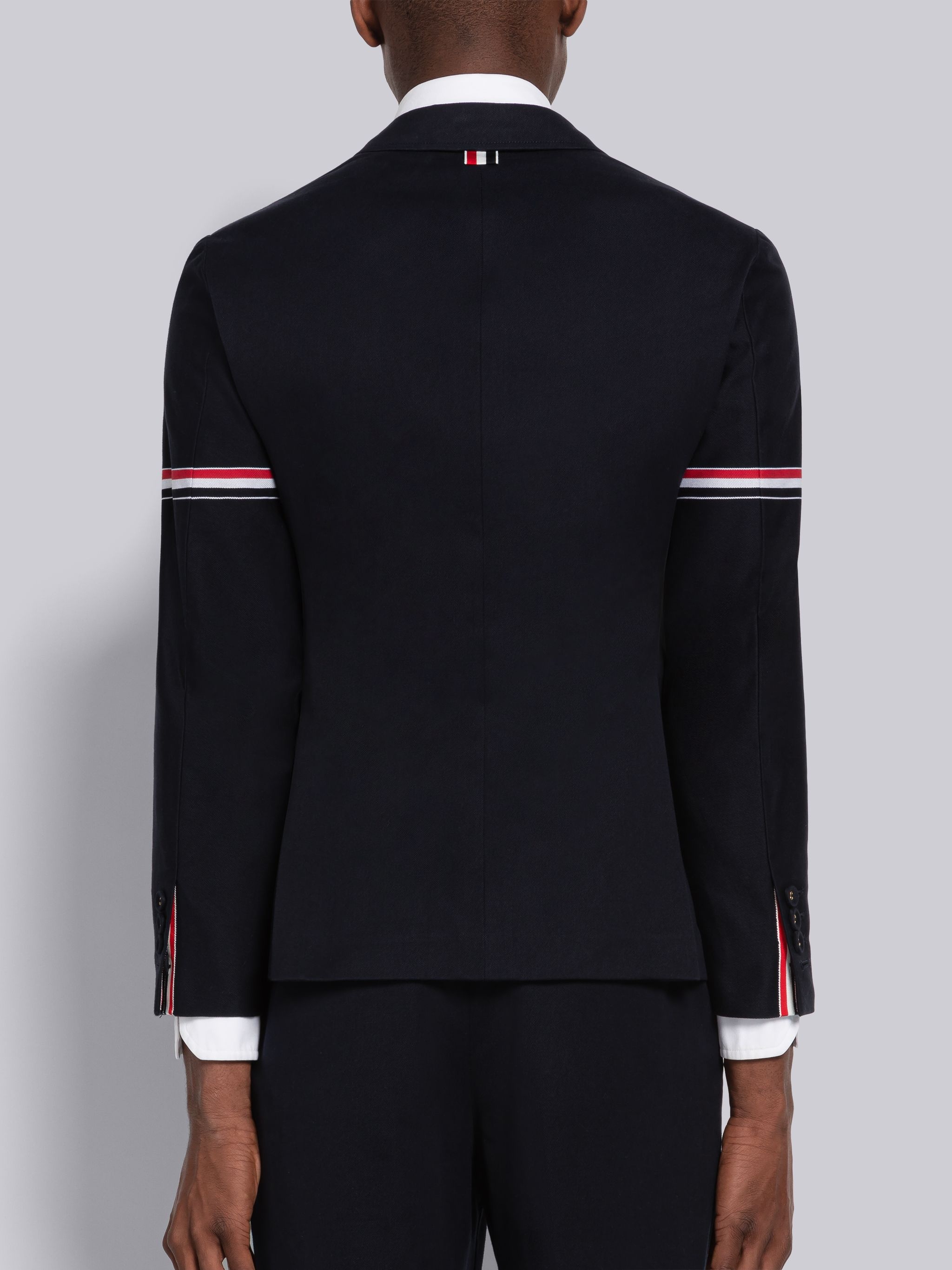 Stripe Twill Unconstructed Classic Single Breasted Suit - 3