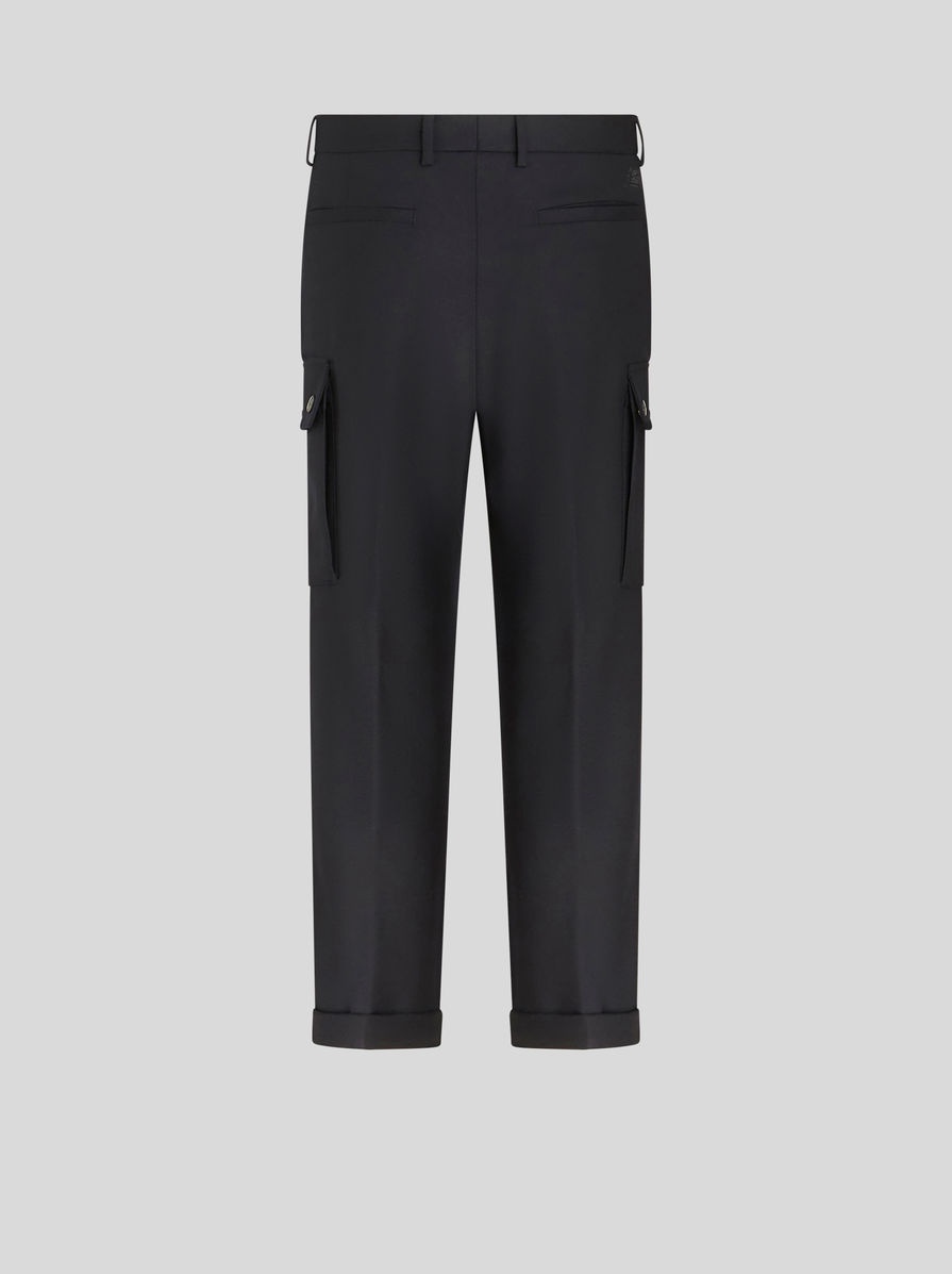 WOOL TROUSERS WITH TUCKS - 5