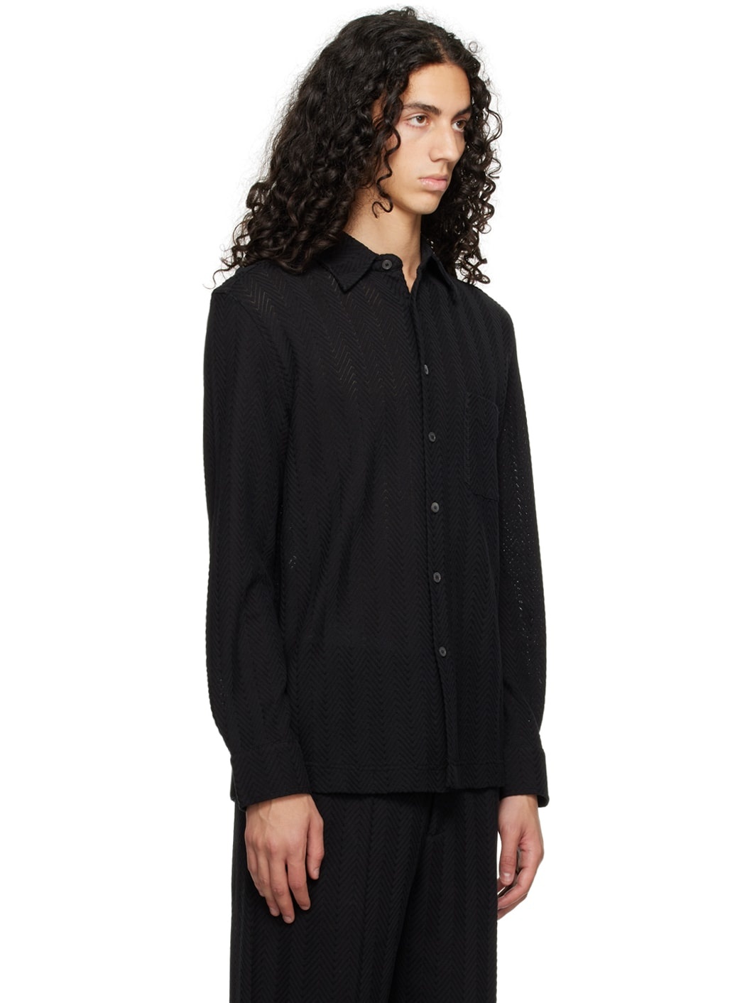 Black Chevron Shirt - 2