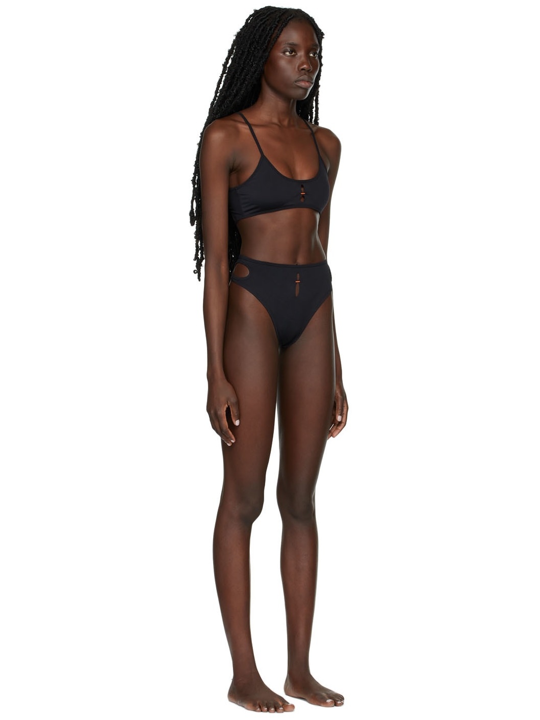SSENSE Exclusive Black High Waist Bikini - 2
