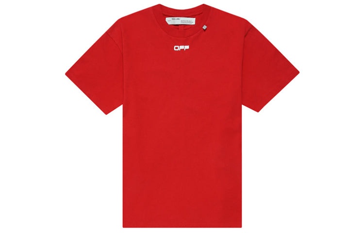 Off-White Painting Arrow Printing Short Sleeve Red OMAA038S201850042088 - 2