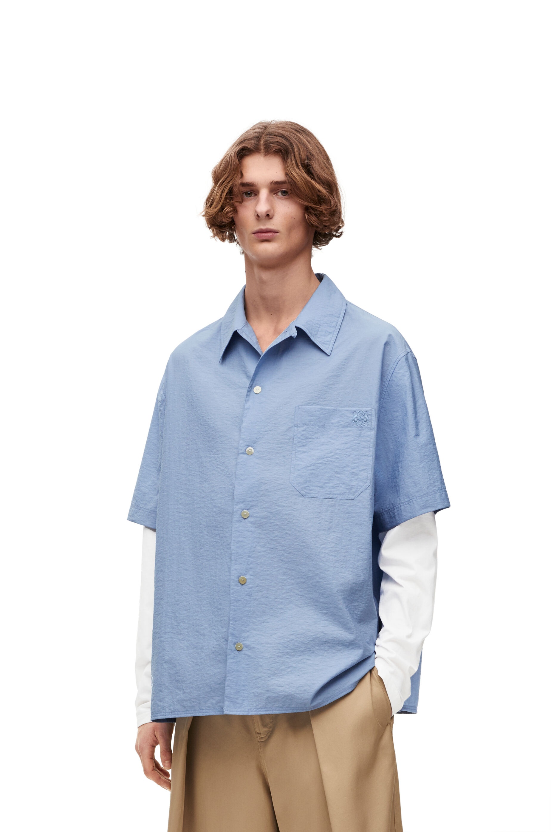 Trompe l'oeil shirt in cotton blend - 3