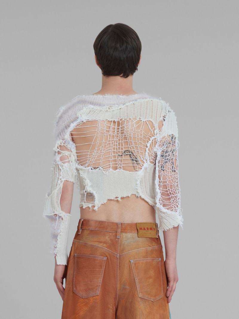 WHITE PATCHWORK JUMPER 3