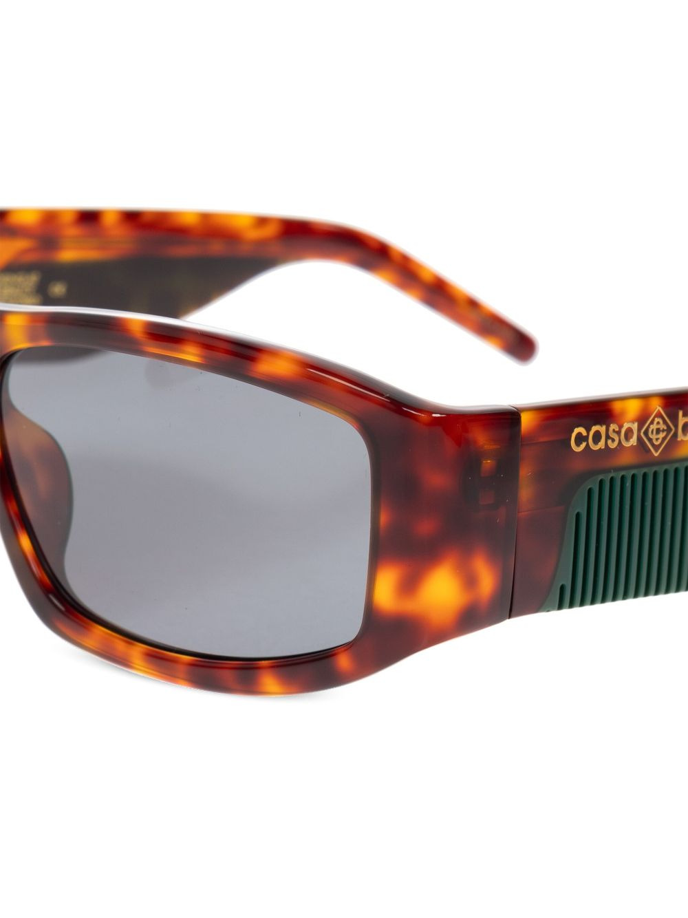 rectangle tortoiseshell sunglasses - 3