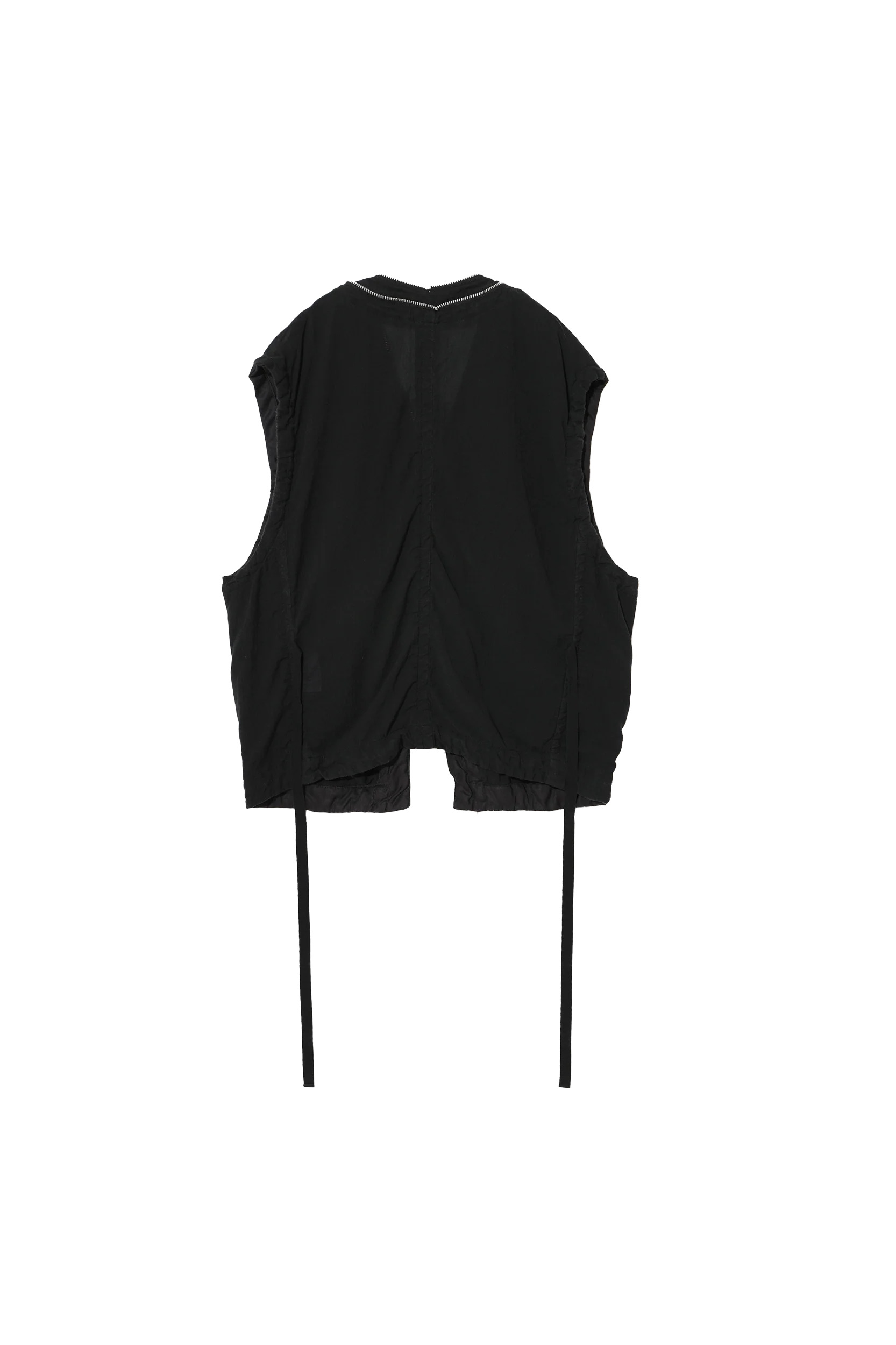 Undercover Zip Up Vest Black - 2