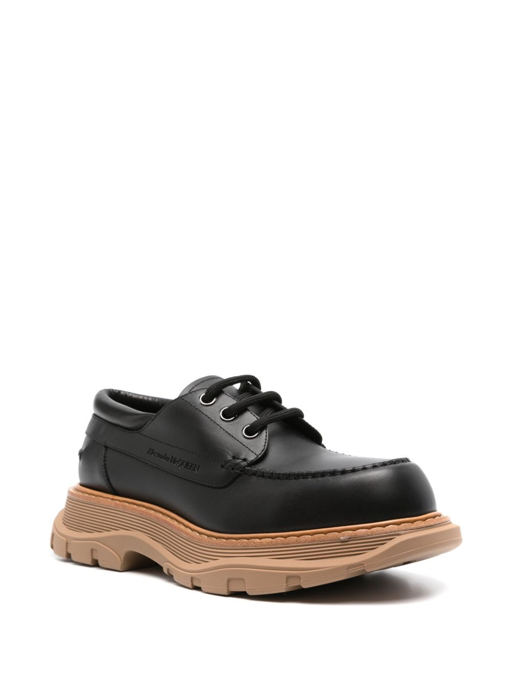 leather lace-up shoes - 2