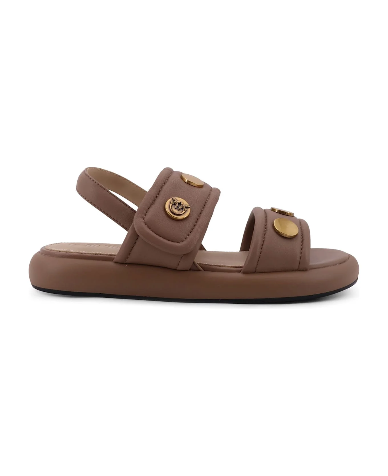 Fiona Flat Leather Sandals - 1