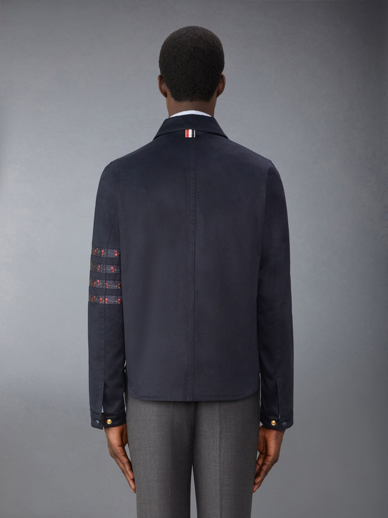 Thom Browne Cotton Rose 4-Bar Utility Jacket outlook