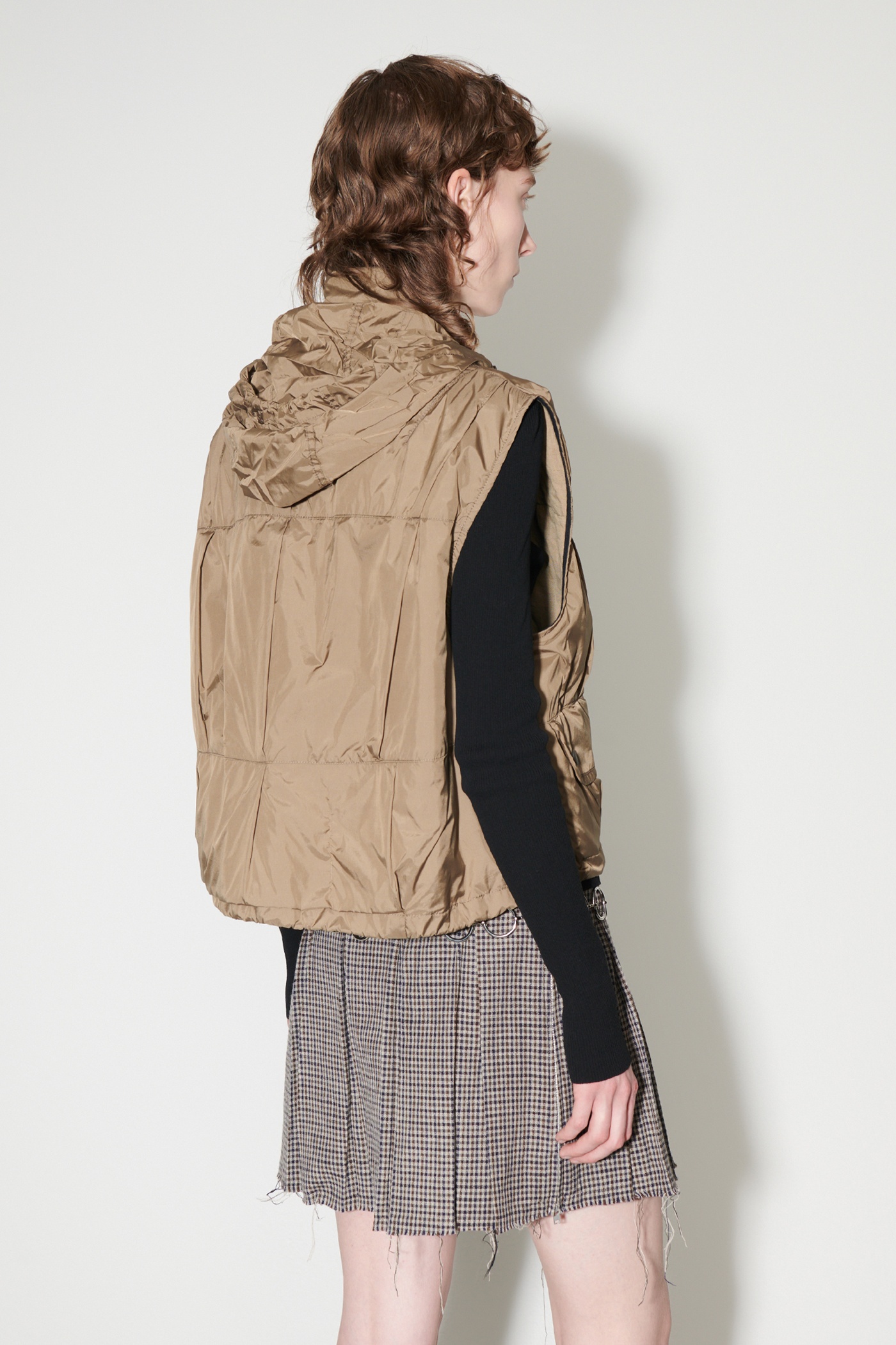 Exhale Puffa Vest Cavalry Olive Aero Nylon - 4