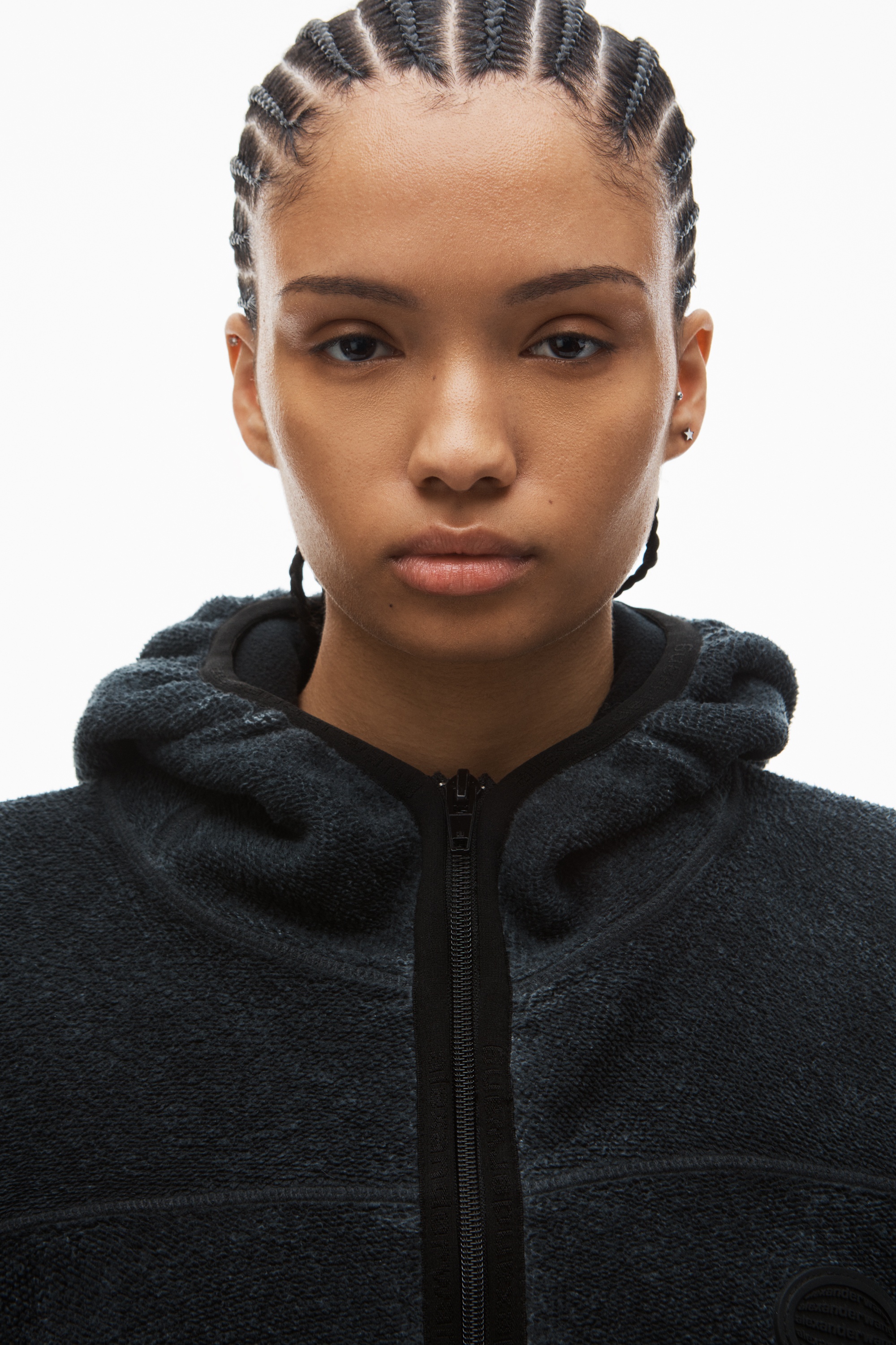 oversize zip-up hoodie in cotton - 5