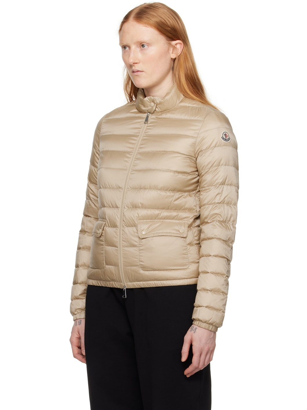 Beige Lans Down Jacket - 4