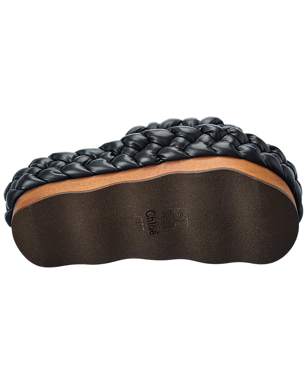 Chloé Woody Braided Leather Sandal - 4