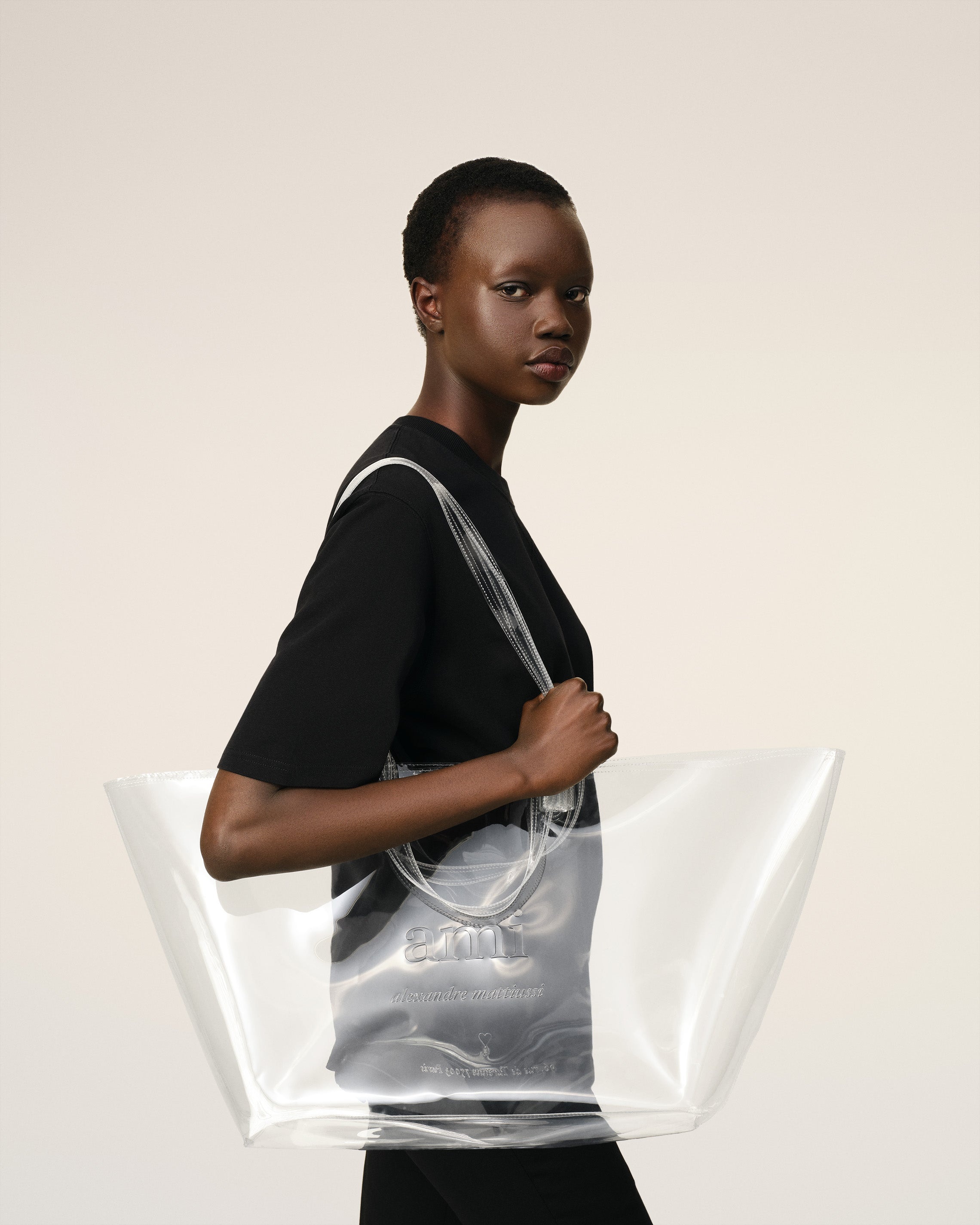 LIMITED EDITION TRANSPARENT MIDI TOTE BAG - 2