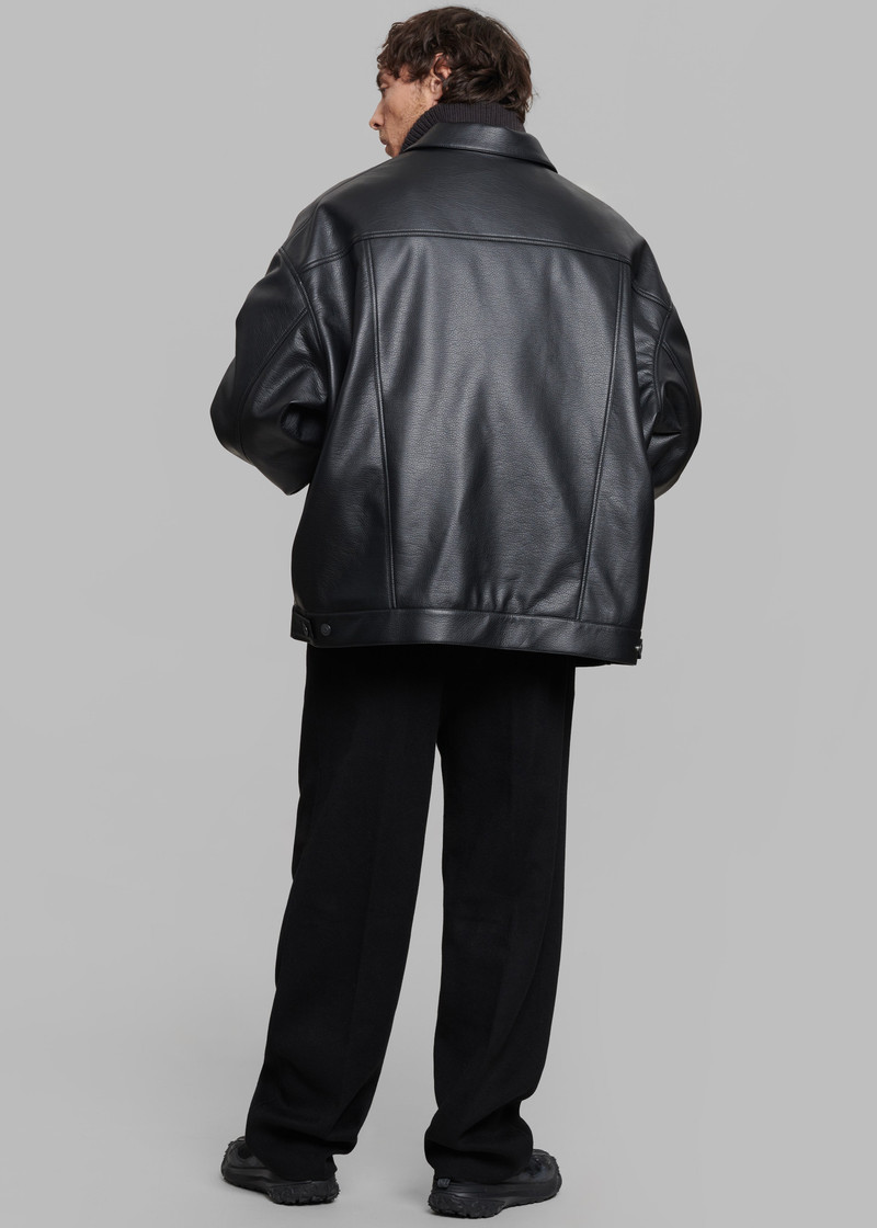 Conan Faux Leather Jacket - Black 16