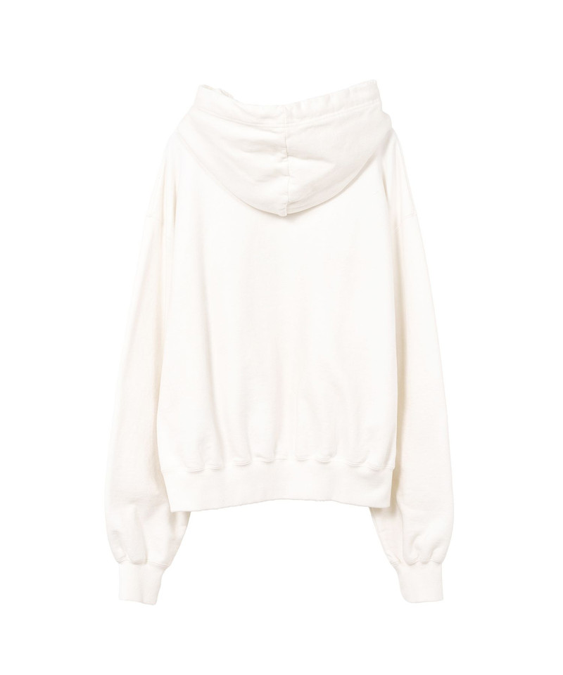 Cat Printed Embellished Distressed Hoodie 16