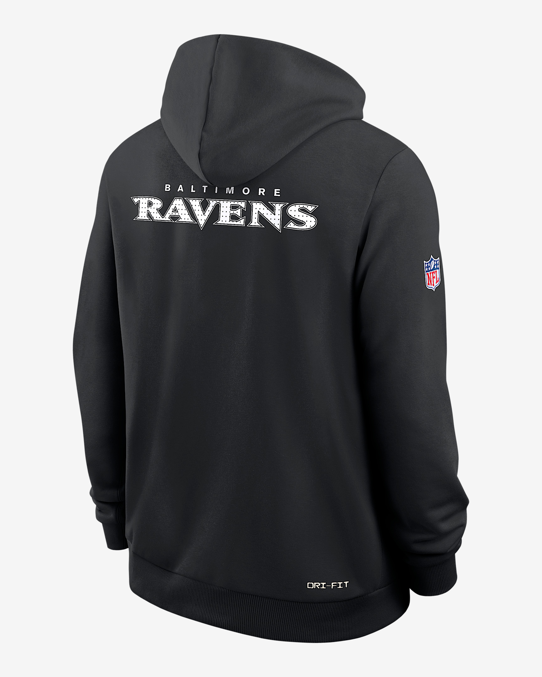 Baltimore Ravens Initial Home Sideline Men's Nike Dri-FIT NFL Pullover Hoodie - 2
