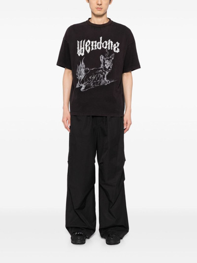 We11done tucked track pants outlook