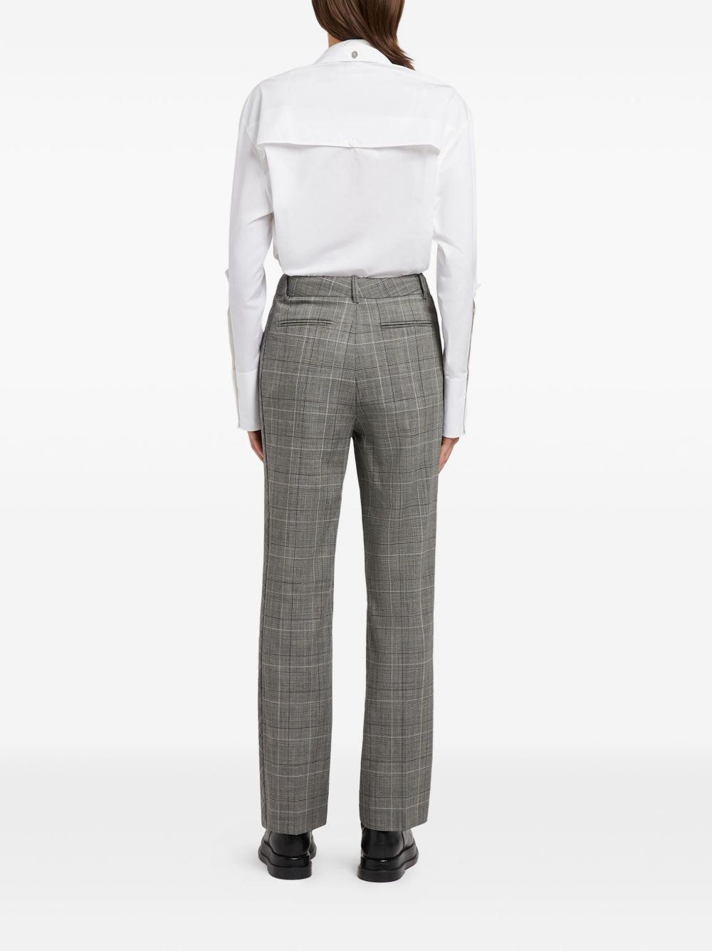 checkered tailored trousers - 3