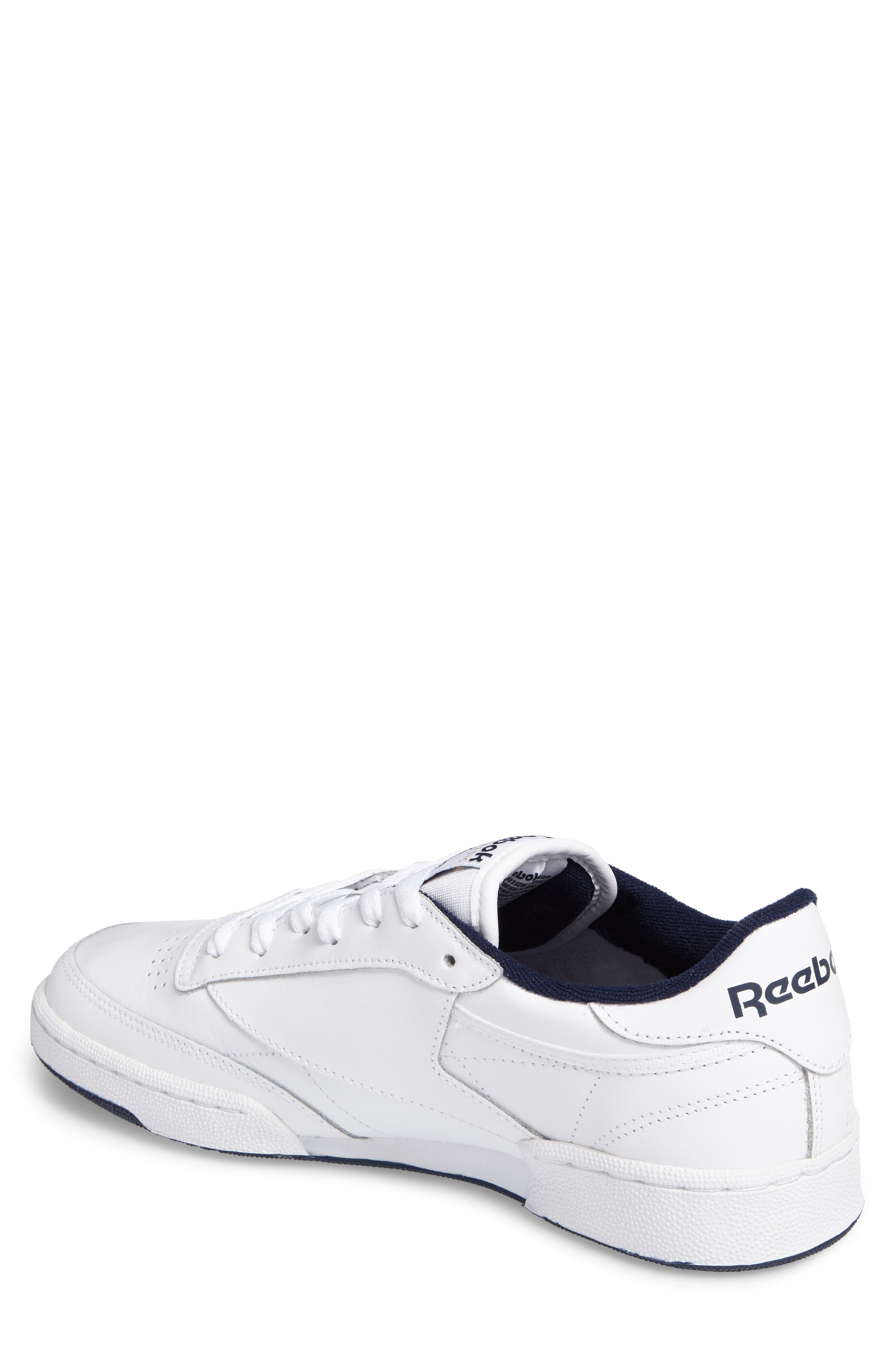 Reebok Club C 85 Sneaker in White/Navy at Nordstrom - 2