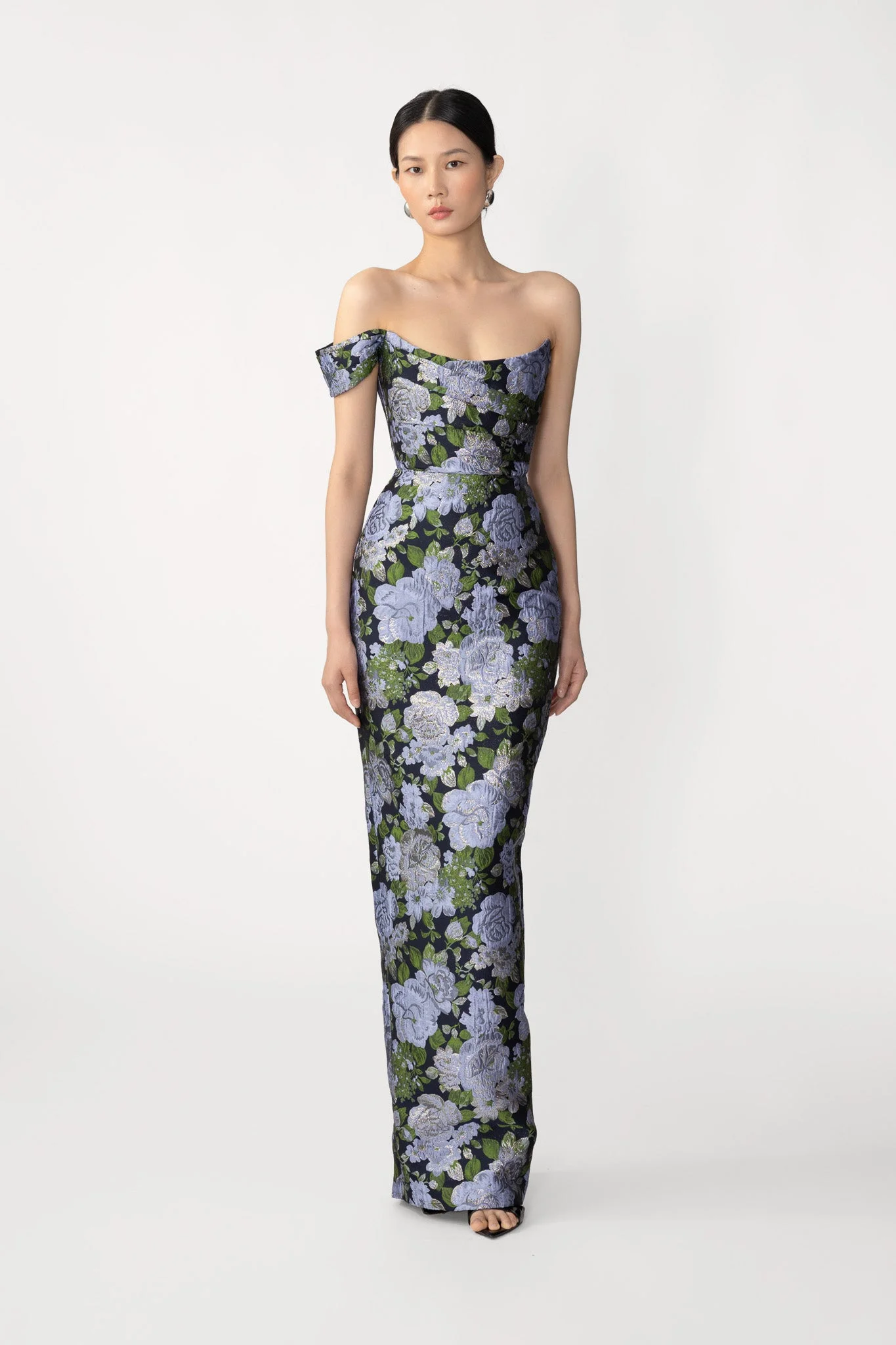 JACKSON JACQUARD GOWN - 1