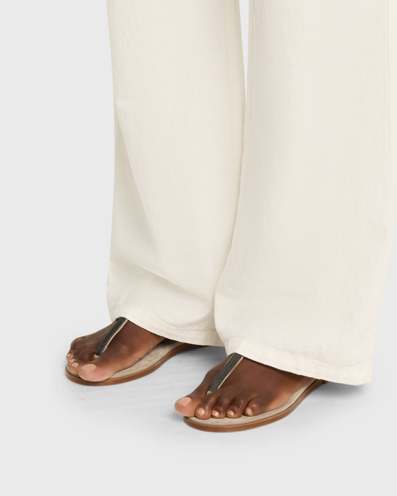 Brunello Cucinelli Suede Monili Sandals outlook