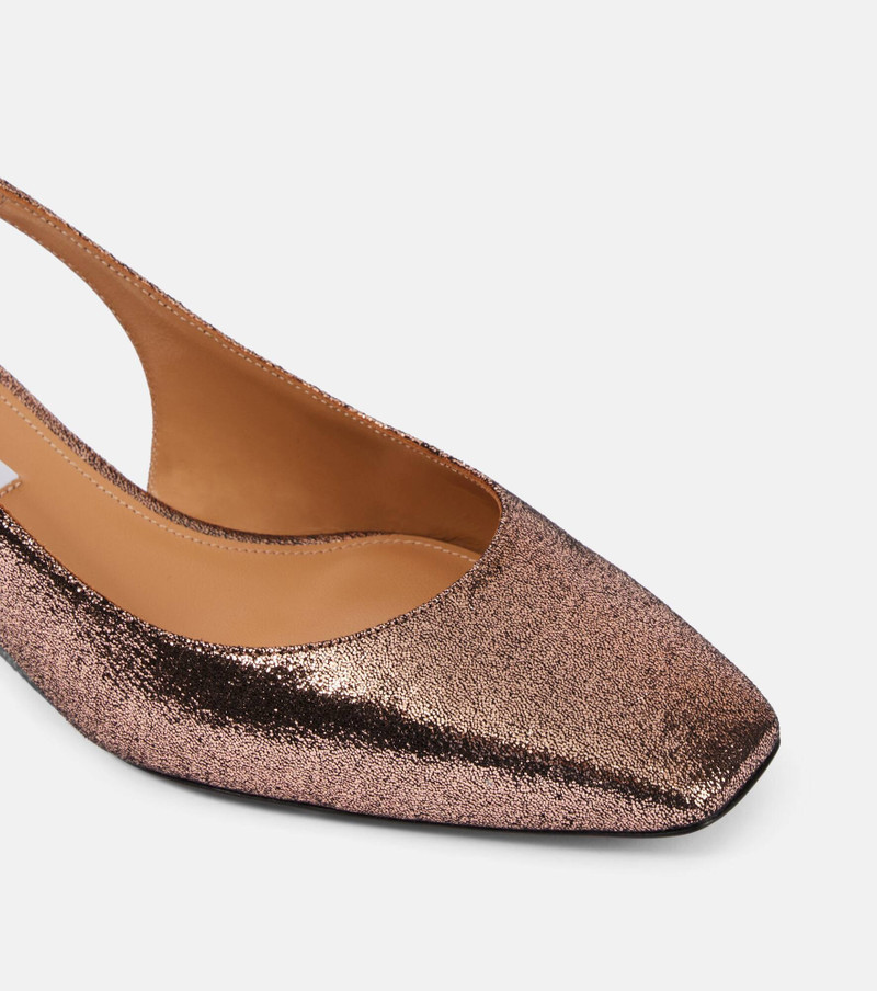 Very Bow Tie glitter slingback pumps 5